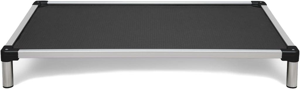 Chew Proof Elevated Cooling Dog Bed - Made for Aggressive Chewers, Virtually Indestructible, Ripstop Fabric with No Padding, Pre-Assembled - Small, Seasonal (Old) Black