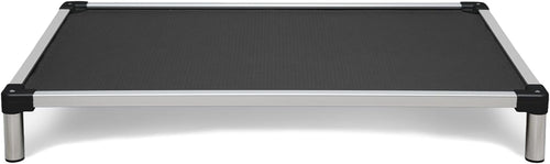 Chew Proof Elevated Cooling Dog Bed - Made for Aggressive Chewers, Virtually Indestructible, Ripstop Fabric with No Padding, Pre-Assembled - Small, Seasonal (Old) Black