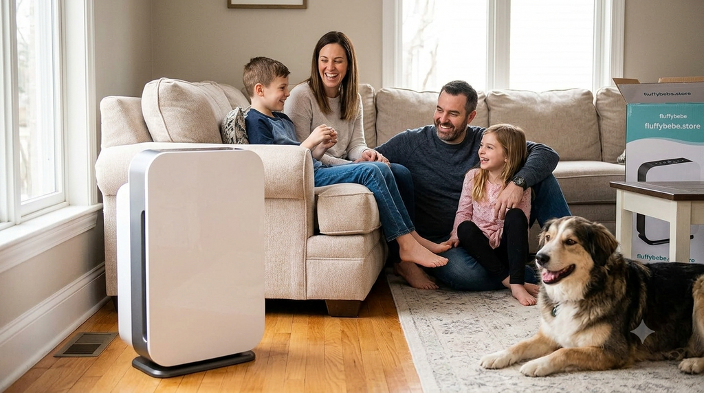 Air Purifier Breathesmart Flex HEPA with Pure Filter, Exchange Rate of 700 Sq. Ft in 30 Minutes, 1400 Sq. Ft in 1 Hour, Perfect for Bedrooms & Home Offices - White